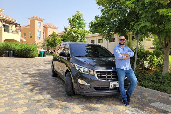 Explore Abu Dhabi's iconic landmarks with a personal driver enjoying convenience and comfort while immersing yourself in the capital's unique blend of modern and traditional charm.